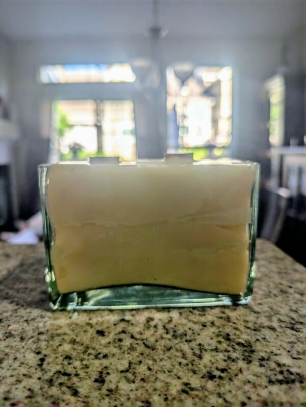 White Beeswax Tequila Glass Candle