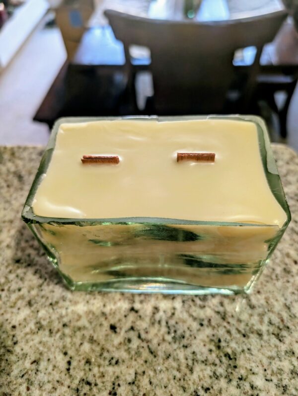 White Beeswax Tequila Glass Candle - Image 2